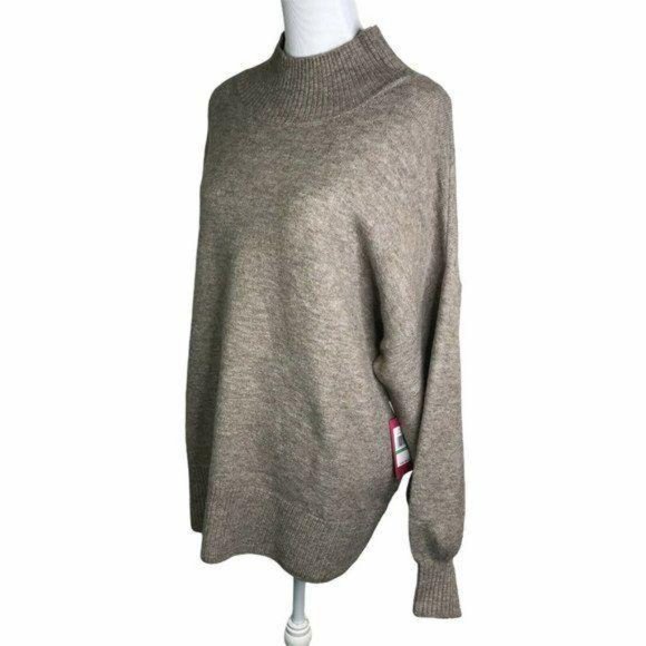 Vince Camuto Cabin Long Mutton Sleeve Mock Sweater - Picture 7 of 12